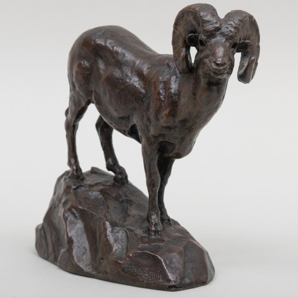 james lippitt clark 1883 1957 big horn ram · STAIR · 2021-03-25 James Lippitt Clark comparable auction result: james lippitt clark 1883 1957 big horn ram