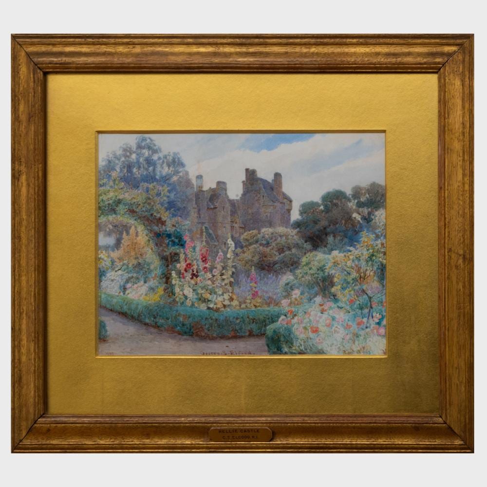 George Samuel Elgood comparable auction result: george samuel elgood 1851 1943 kellie castle fife