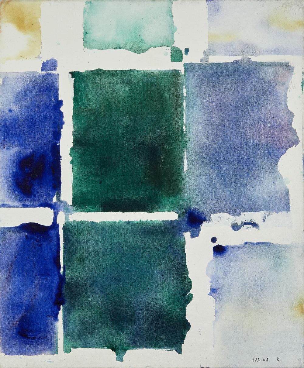 Paul Kallos comparable auction result: paul kallos 1928 2001 sans titre 1980 acrylique sur toile