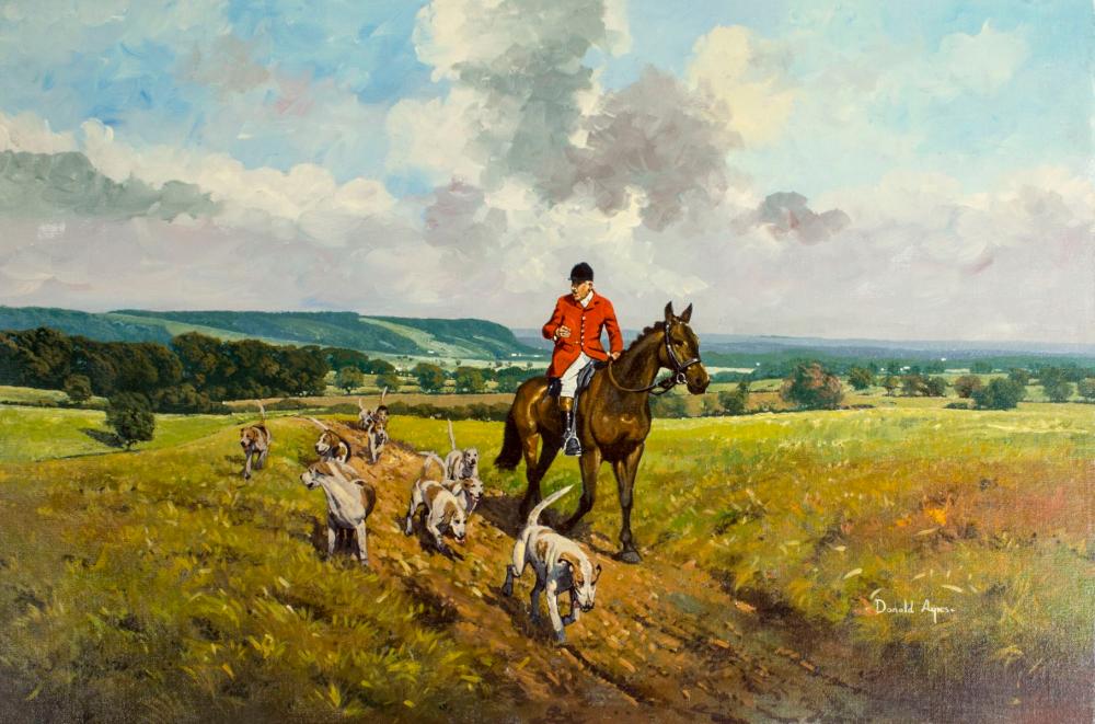 Donald Ayres comparable auction result: donald ayres uk b 1936 oil painting