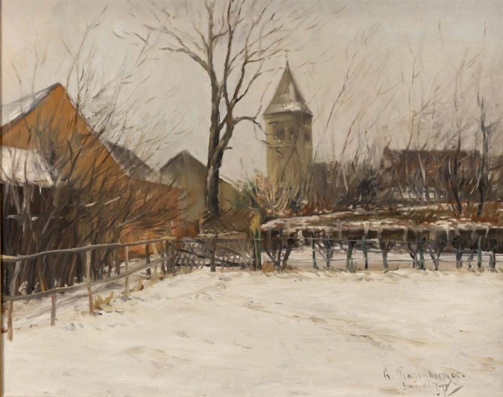 gernot rasenberger 1943 winters dorpsgezicht olieverf op doek r o gesigneerd en onduideli · Veilinghuis Onder de Boompjes · 2021-03-19 Gernot Rasenberger comparable auction result: gernot rasenberger 1943 winters dorpsgezicht olieverf op doek r o gesigneerd en onduideli