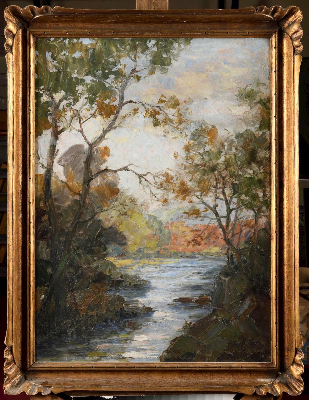 Dieudonné Jacobs comparable auction result: dieudonn jacobs 1887 1967 bords de rivi re huile sur panneau sign en bas droite 50 x 69 cm