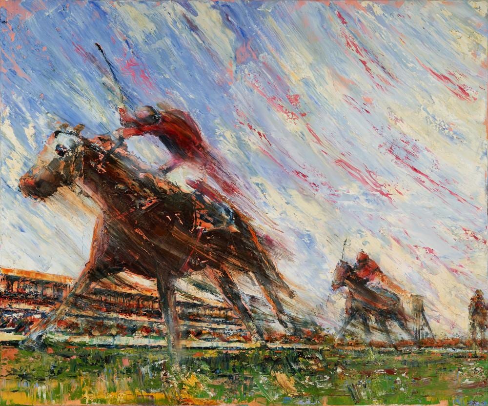 Joseph Rolella comparable auction result: joseph rolella 1972 ethereal 2006 oil on canvas 150 x 180 cm signed and dated lower right titled verso