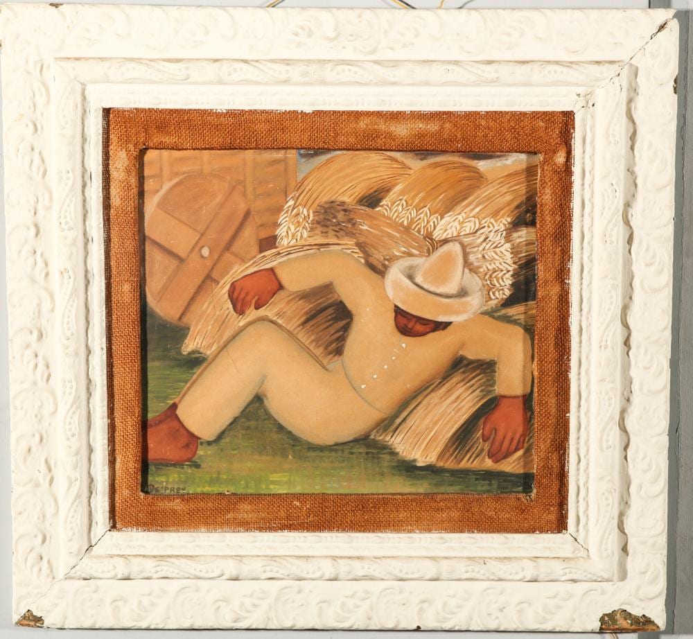 juan de prey siesta gouache on board · Auctions at Showplace · 2021-03-31 Juan DePrey comparable auction result: juan de prey siesta gouache on board