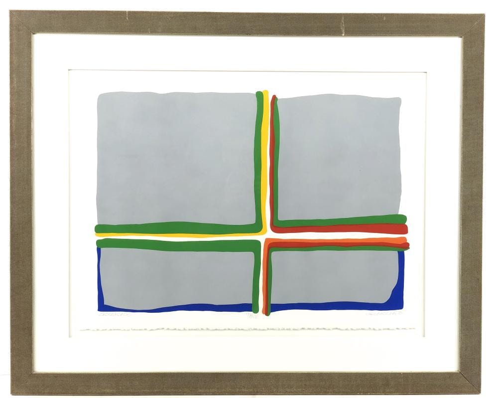 daniel gelakoska crossroads hand signed silkscreen · Bradford's · 2021-04-11 Daniel Gelakoska comparable auction result: daniel gelakoska crossroads hand signed silkscreen