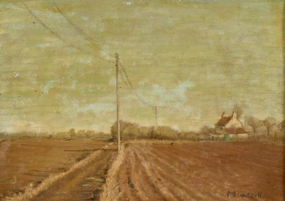 Margot Russell comparable auction result: margot russell 1913 1988 british brickfield cottage west hougham oil on canvasboard signed 10 x 14