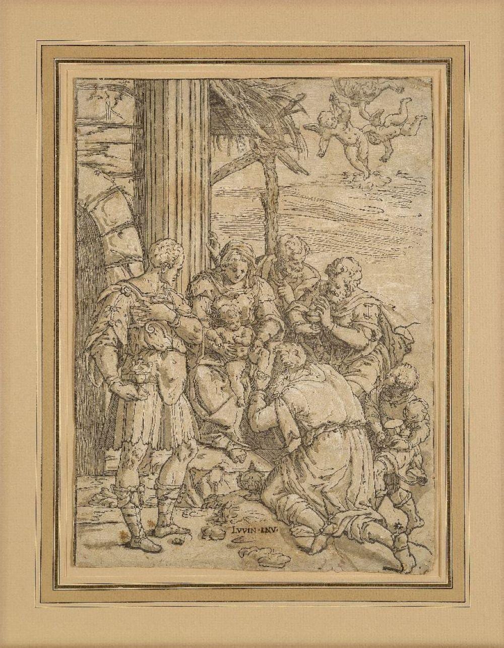 Aurelio Luini comparable auction result: andrea andreani italian 1558 9 1629 the adoration of the magi c 1580 1610 after aurelio luini