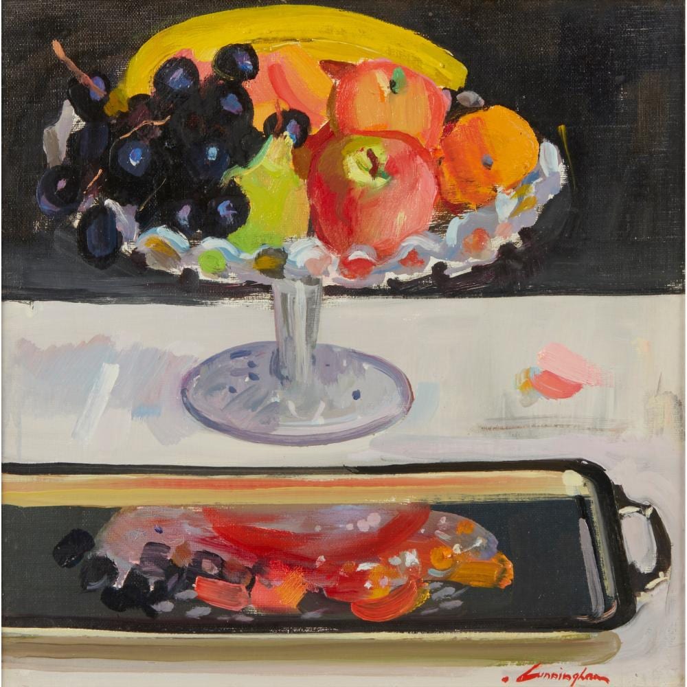 John (1926) Cunningham comparable auction result: john cunningham scottish 1927 2000 still life with fruit
