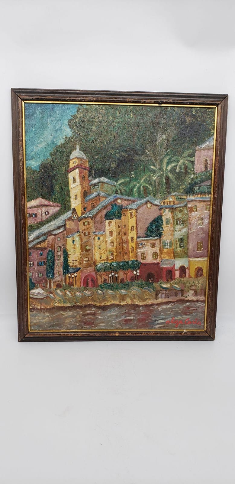 Olga Costa comparable auction result: olga costa oil on canvas