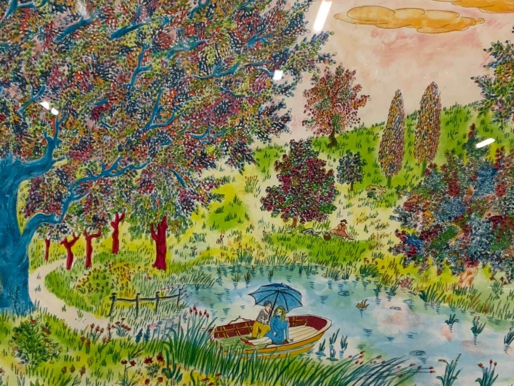 Michel Loeb comparable auction result: michel loeb signed ltd ed lithograph park scene