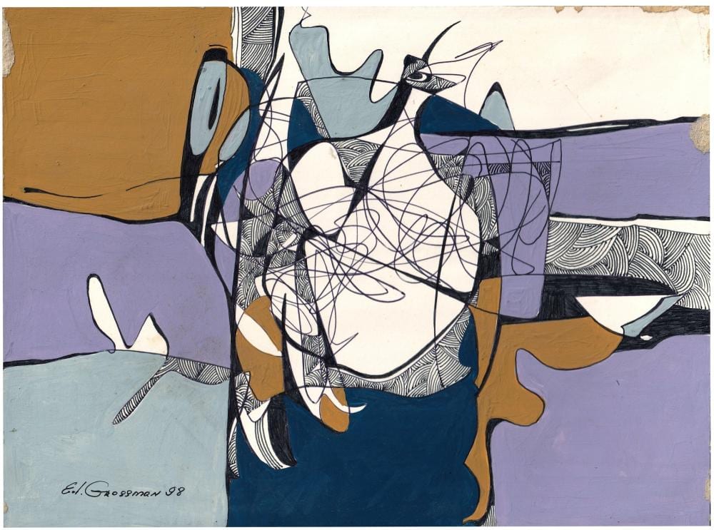 Eduard Grossman comparable auction result: eduard grossman russian israeli 1946 2017