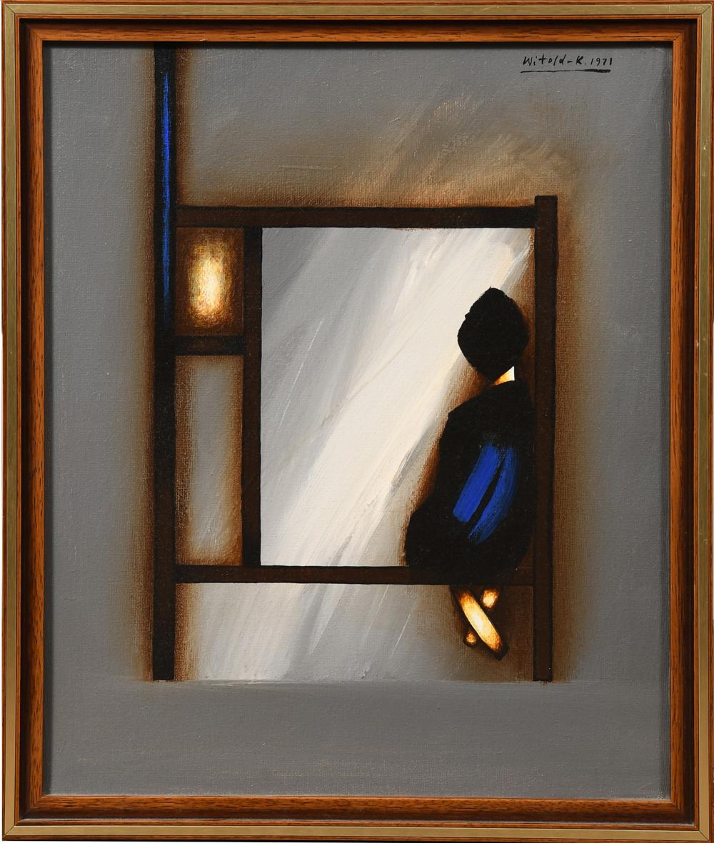 Witold Kaczanowski comparable auction result: witold kaczanowski abstract oil on canvas 1971