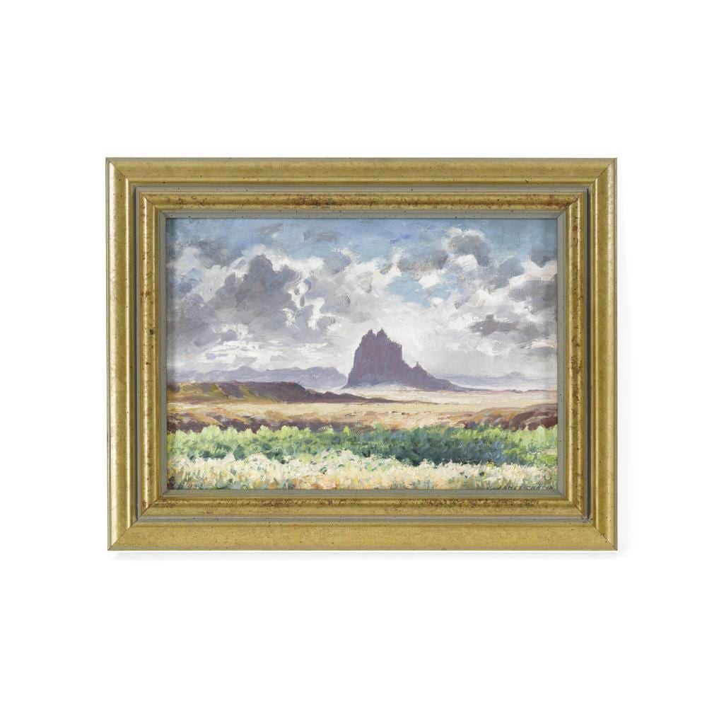 James Ormsbee Chapin comparable auction result: james ormsbee chapin 1887 1975 ship rock new mexico 10 x 14in framed 13 x 17in painted in 1940