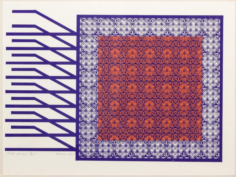 Michael Morris, Canadian (1942- ), Screen Test, screenprint on paper, #10/50, 15 x 20 in. (38.1 x 50.8 cm) sold by Maynards Fine Art & Antiques, lot 174 — auction record photograph