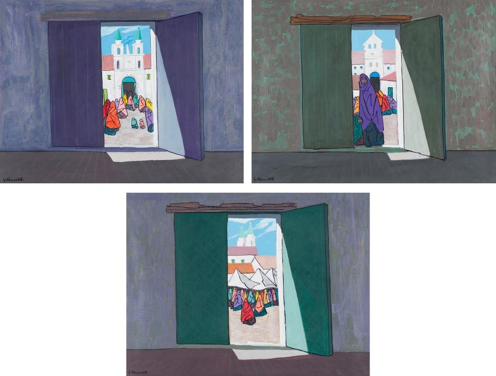 Gilberto Almeida comparable auction result: gilberto almeida 3 paintings