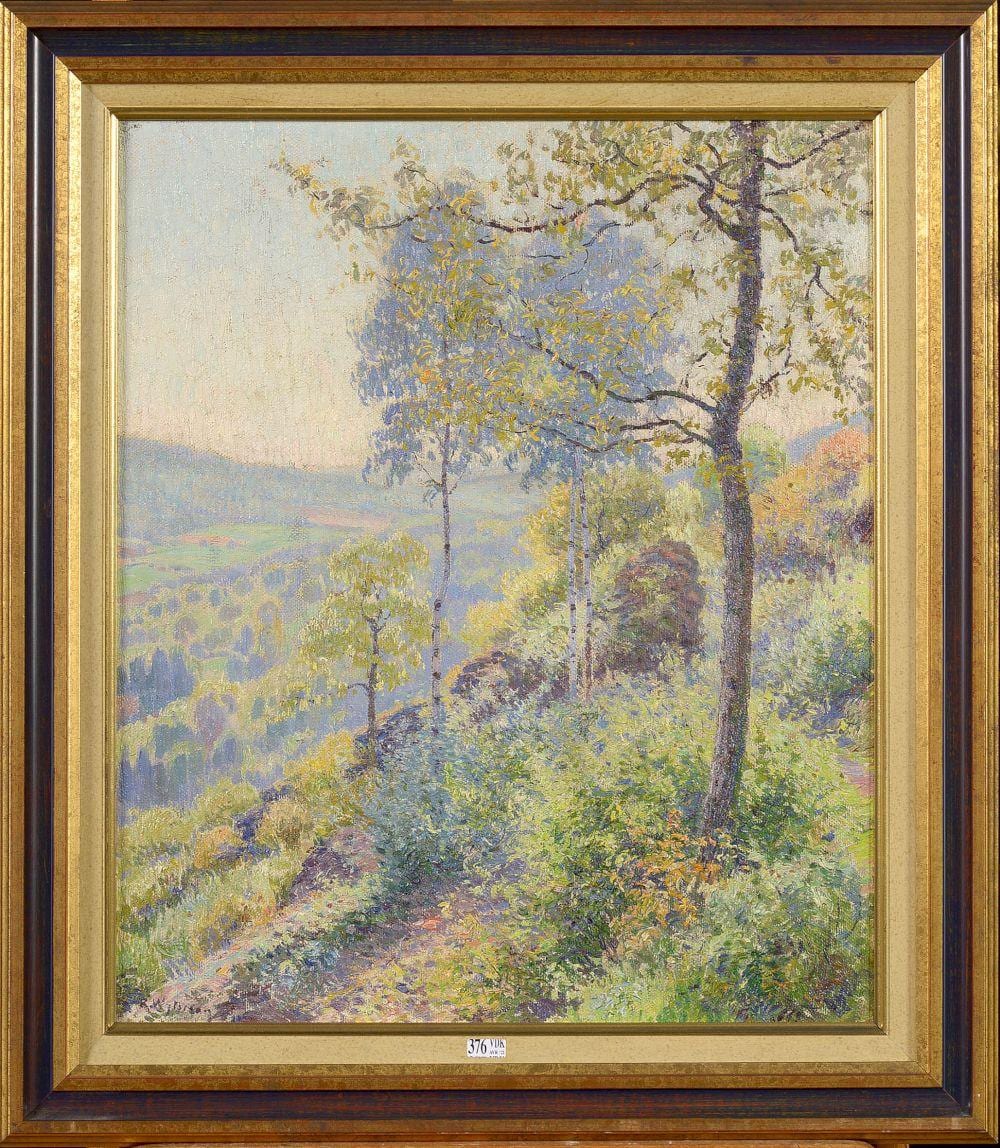 Rodolphe Wytsman comparable auction result: huile sur toile matin e de mai pr s de profondville sign en bas gauche r wytsman ecole belge