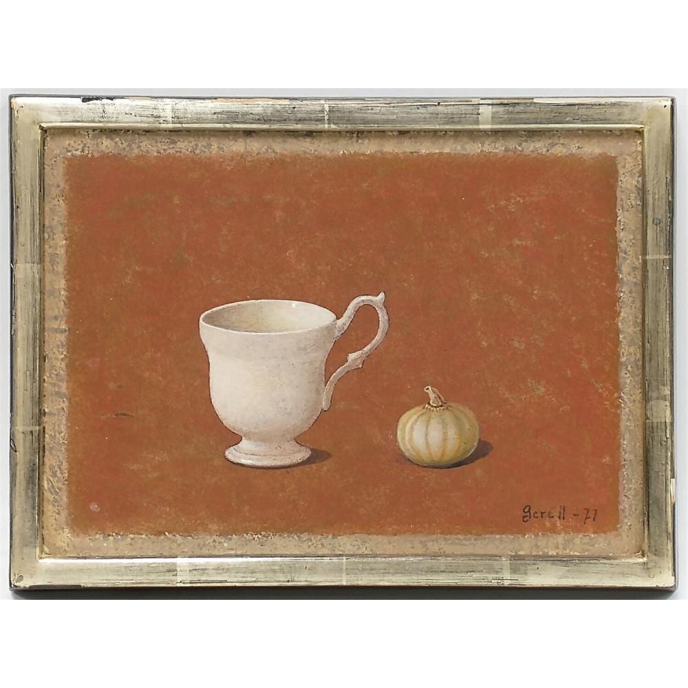 Greta Gerell comparable auction result: painting oil gouache on board by greta gerell