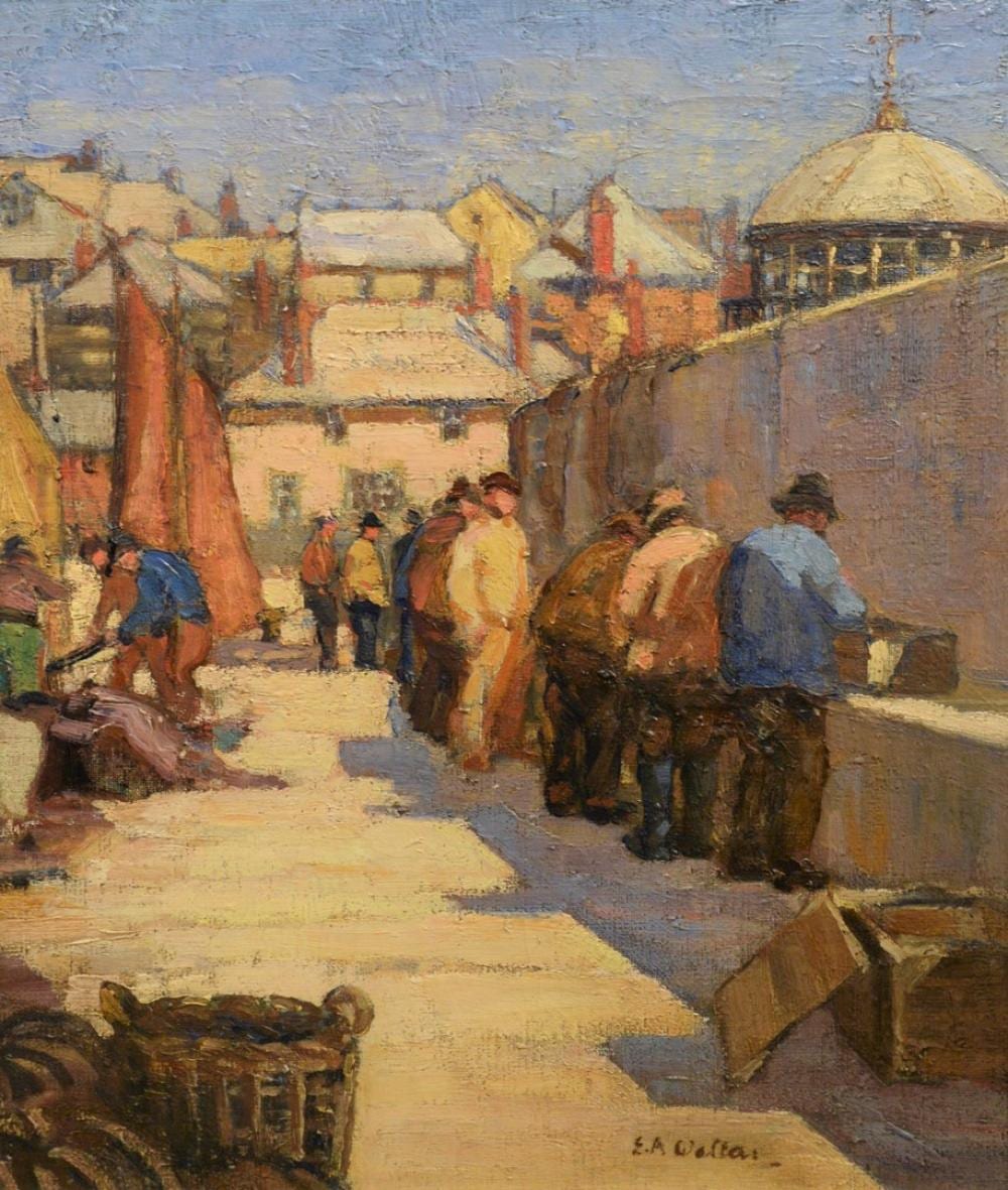 Edward Arthur Walton comparable auction result: edward arthur walton english 1860 1922 the harbor scene st ives oil on canvas signed lower right e a walton 19 1 2 x 1