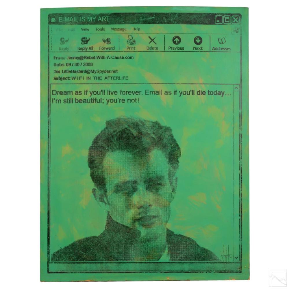 Alejandro Vigilante comparable auction result: a vigilante b 1964 lg james dean pop art painting