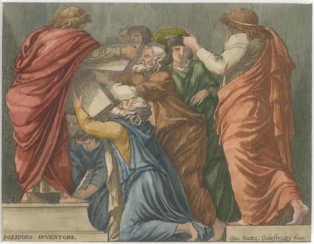 Giovanni Battista Galestruzzi comparable auction result: giovanni battista galestruzzi 1615 1669 lycurgus and numa pompilius giving the laws to the romans