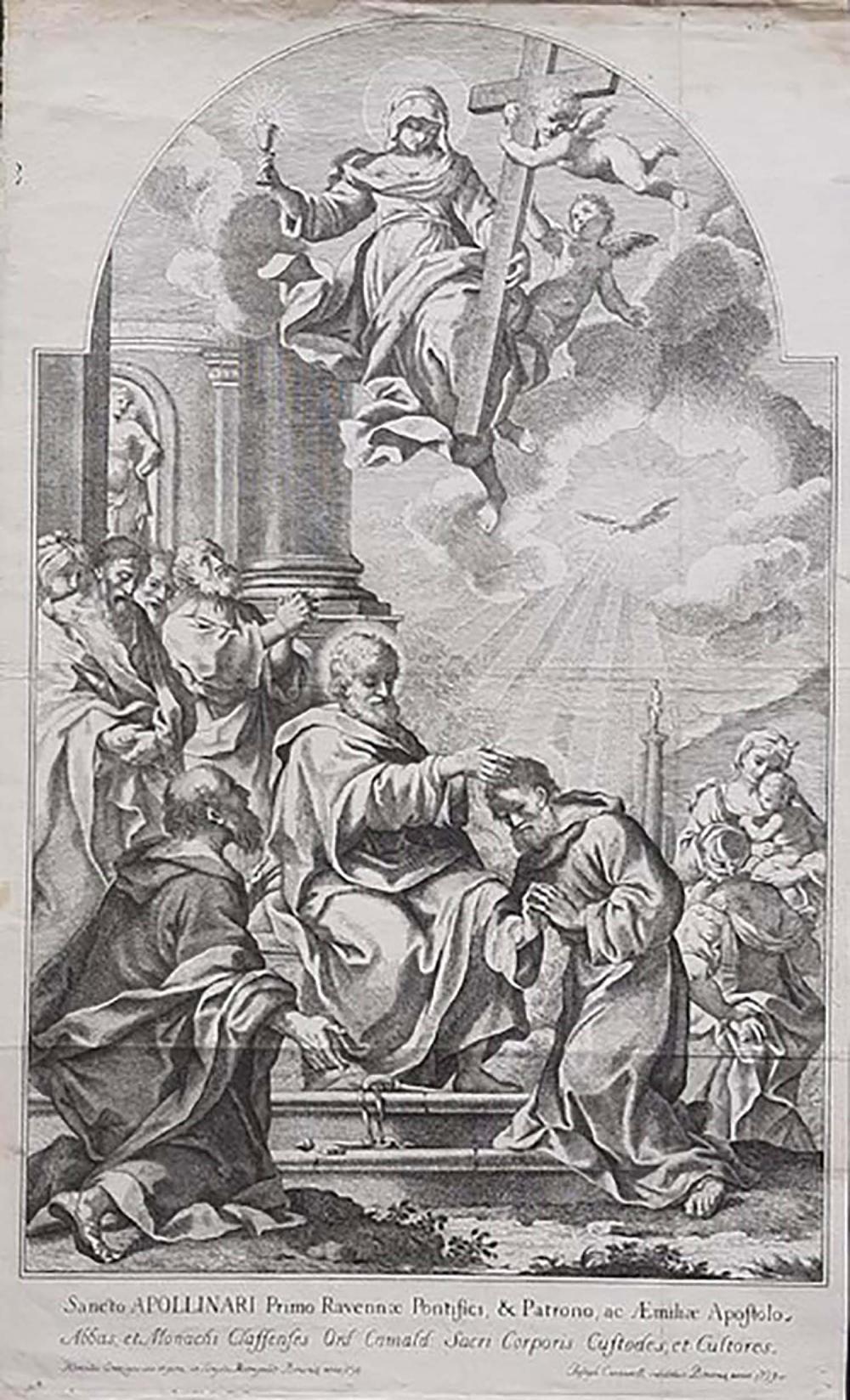 Ercole (1688) Graziani comparable auction result: giuseppe cantarelli attivo a bologna nella prima met del xviii secolo da ercole graziani bologna 1688 1765 sant apollinare consecrated by saint peter