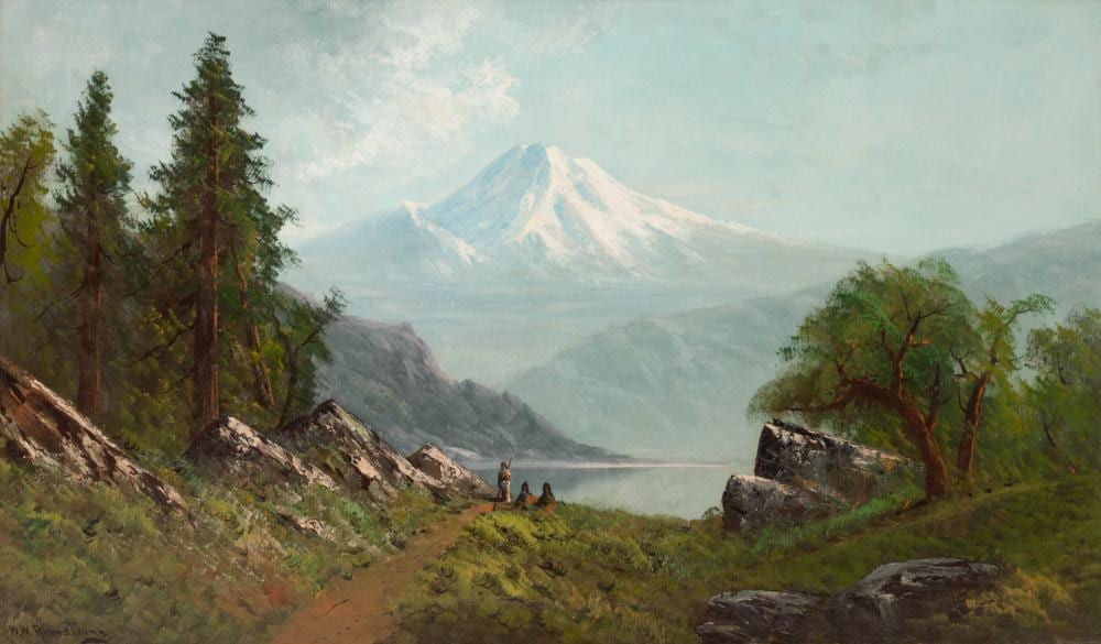 William Weaver Armstrong comparable auction result: william weaver armstrong american 1862 1906 oregon landscape