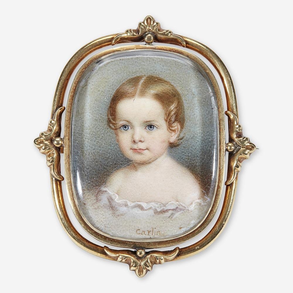 John Carlin comparable auction result: john carlin 1813 1891 portrait miniature of a little girl