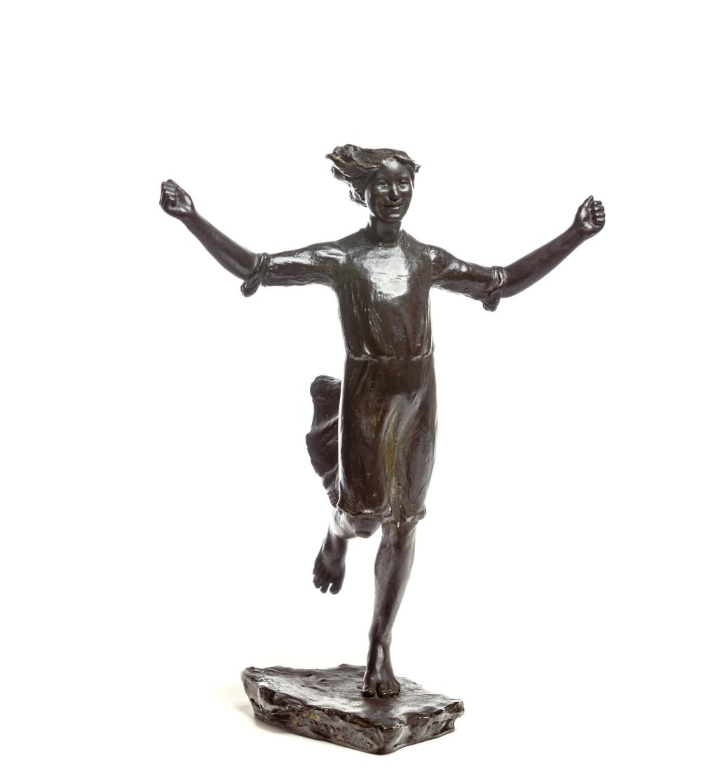 ABASTENIA ST. LEGER EBERLE, American (1878-1942), "Girl Skipping Rope", bronze, signed and dated "A St. L Eberle 09," stamped with f... sold by Shannon's, lot 65 — auction record photograph