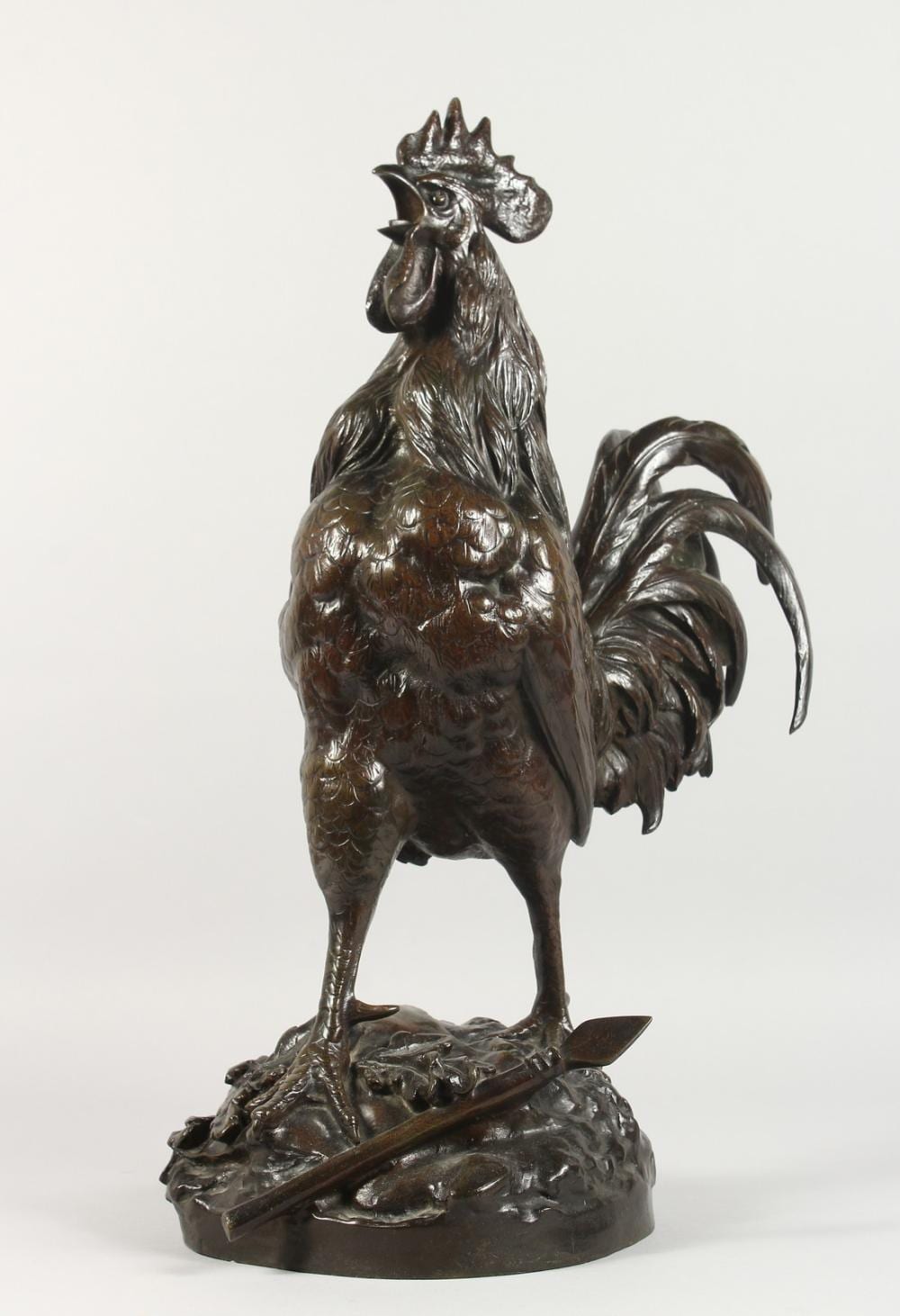 Georges Lucien Vacossin comparable auction result: georges lucien vacossin 1870 1942 french a superb large bronze crowing cockerel standing on a base with
