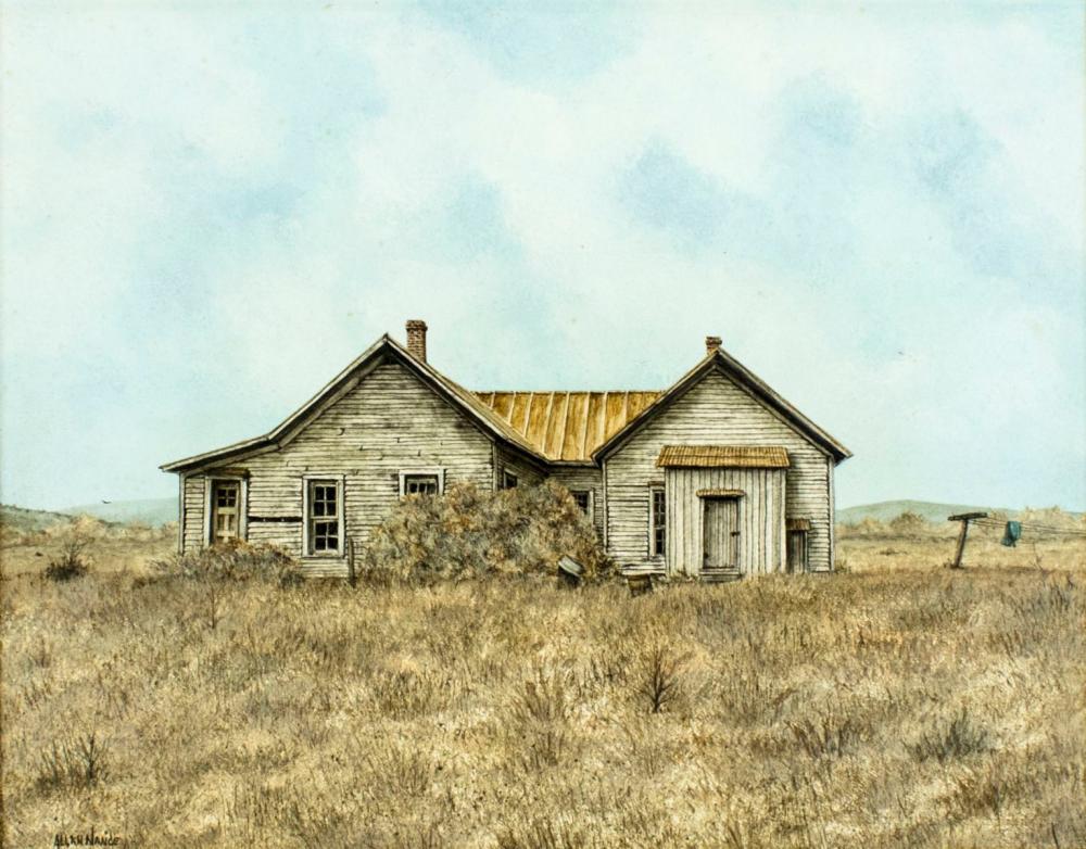 Allen Nance comparable auction result: allan nance nc b 1940 acrylic painting
