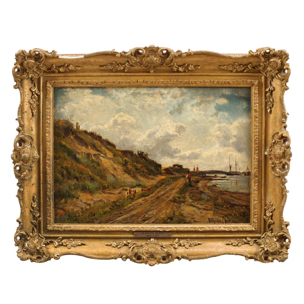 Heinrich Rasch comparable auction result: heinrich rasch walking in the brunsn s village