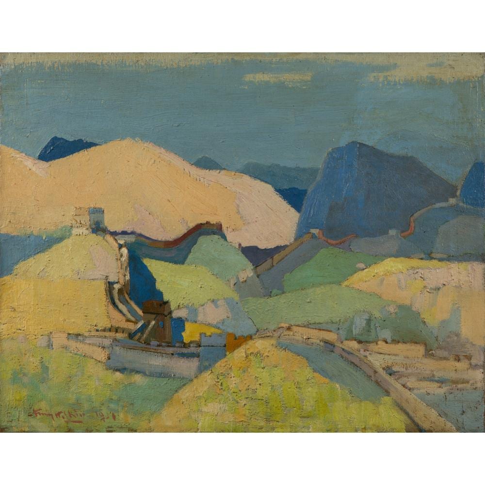 Teng-Hiok Chiu comparable auction result: teng hiok chiu chou ting hsu chinese 1903 1972 the great wall of china 1931