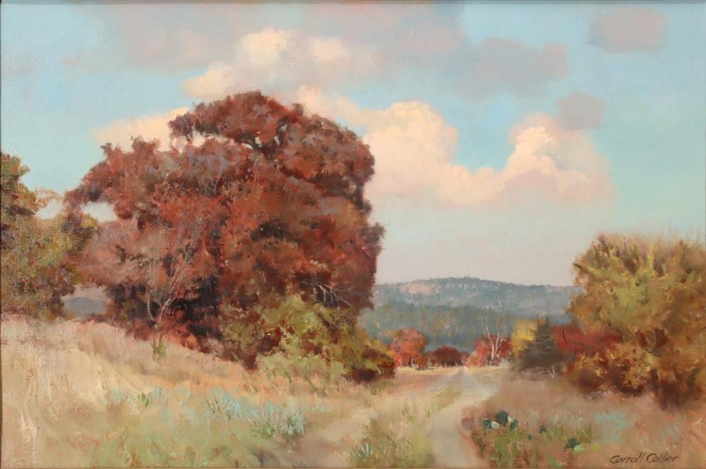 carroll collier 1923 2017 texas oil on canvas · Dirk Soulis Auctions · 2021-04-24 Carroll Collier comparable auction result: carroll collier 1923 2017 texas oil on canvas