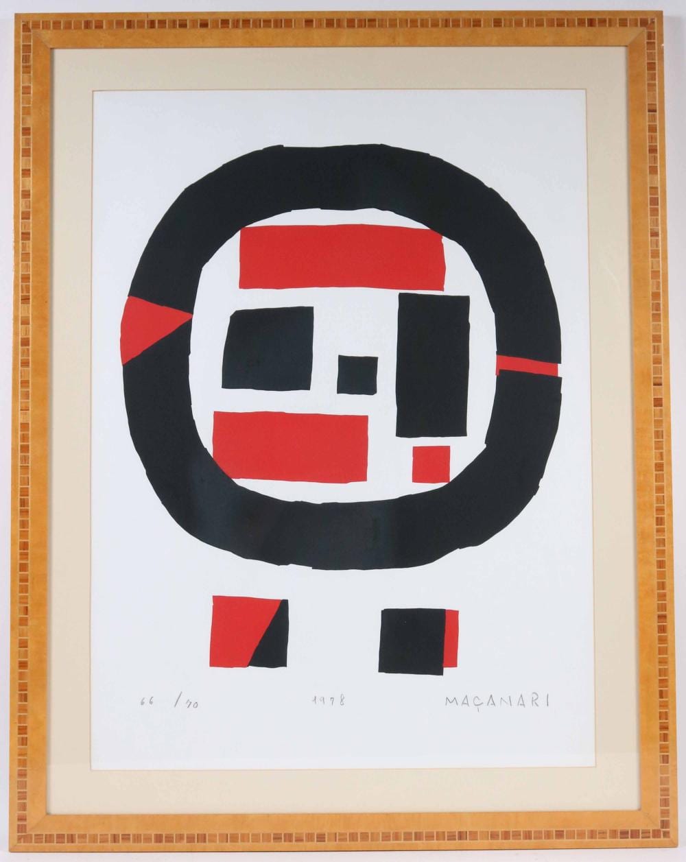 Masanari Murai comparable auction result: masanari murai japanese abstract print