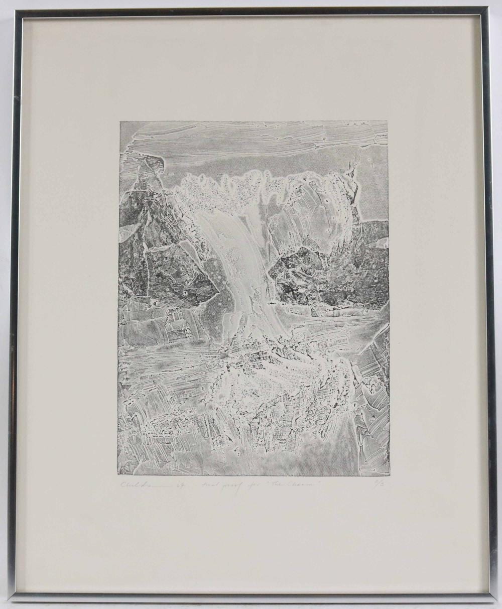 Bernard Childs comparable auction result: bernard childs intaglio trial proof the chasm