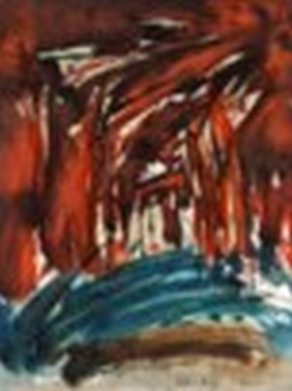 John Way comparable auction result: john way wei le tang 1921 2012 untitled oil on paper 75 x 56 cm 29 1 2