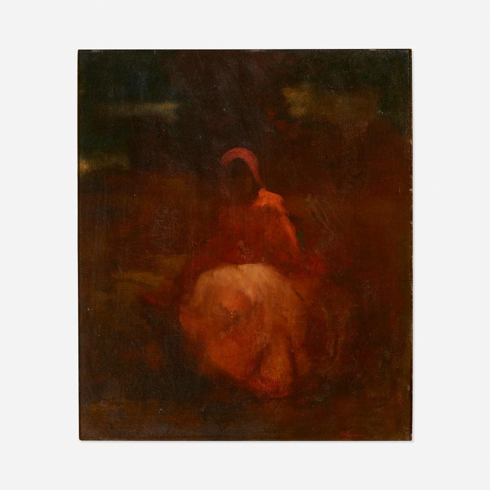 Robert Loftin Newman comparable auction result: robert loftin newman red riding hood