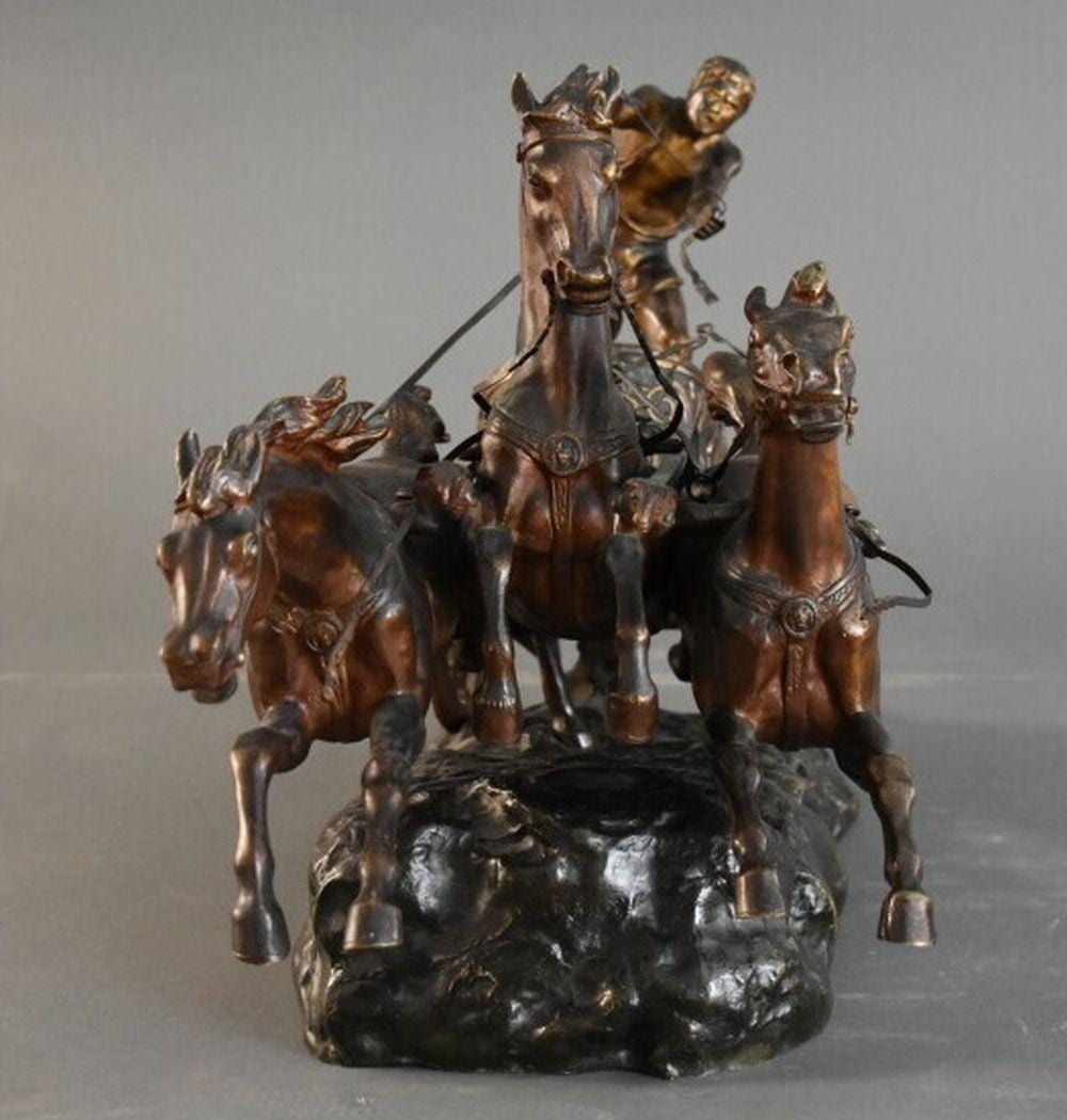 Georges Lucien Vacossin comparable auction result: georges lucien vacossin 1870 1942 char bronze