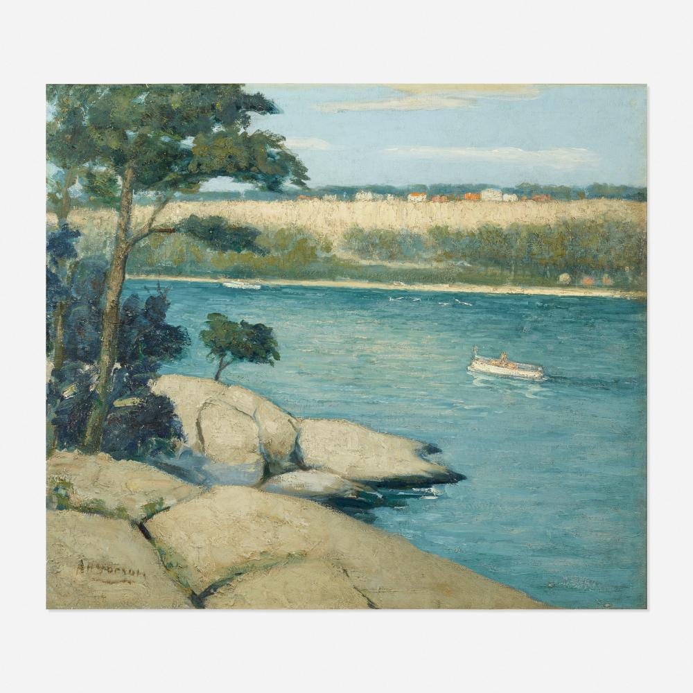 Aaron Harry Gorson comparable auction result: aaron harry gorson hudson river scene
