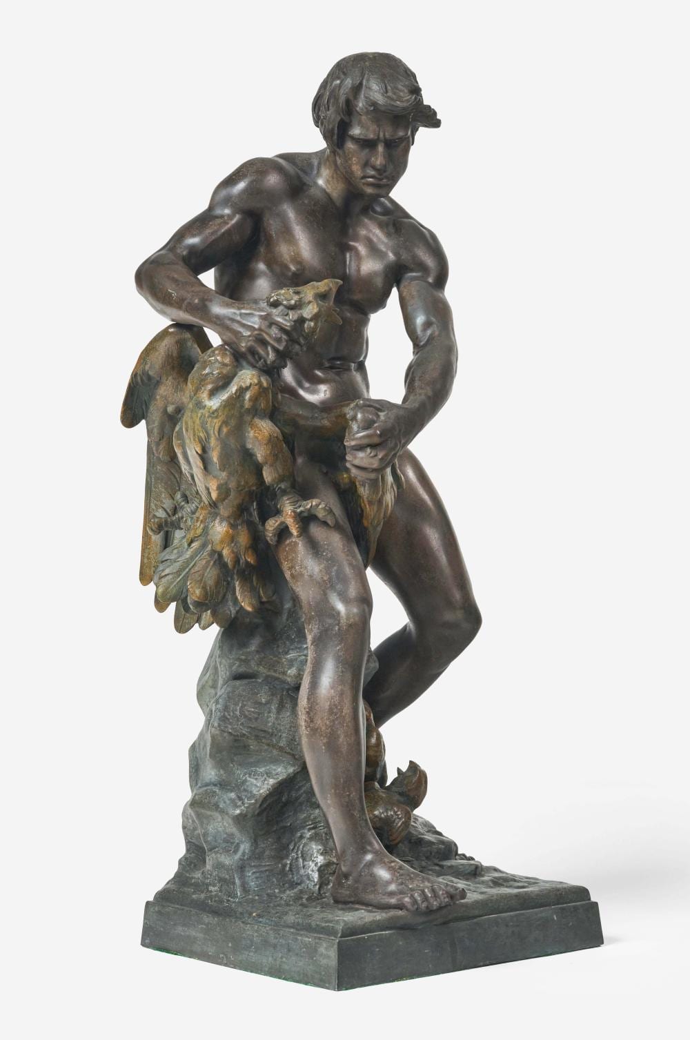Anatole Guillot comparable auction result: anatole guillot classical nude with eagle