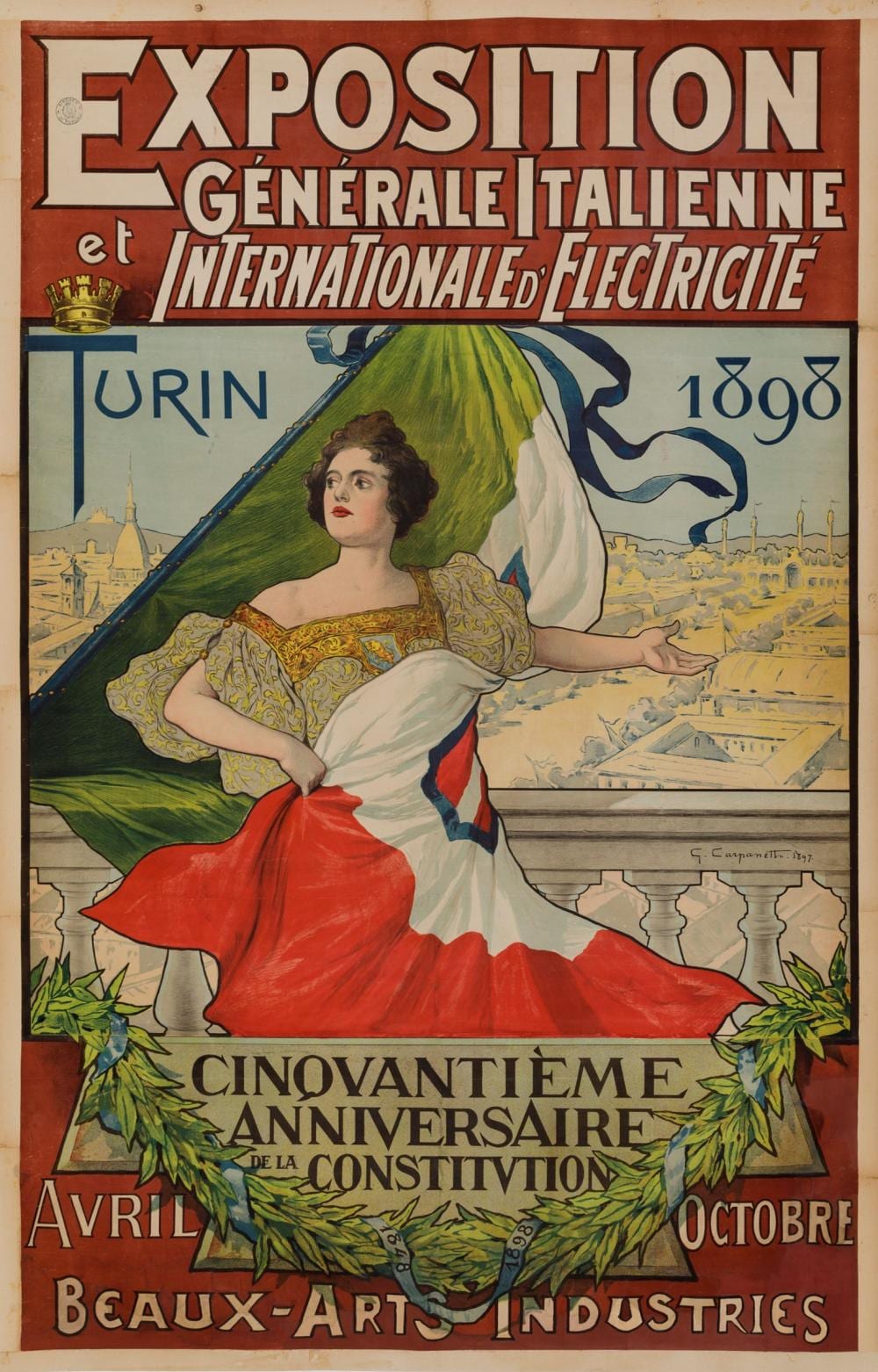 giovanni battista carpanetto 1863 1928 exposition internationale d electricite turin · Cambi Casa d'Aste · 2021-04-21 Giovanni Battista Carpanetto comparable auction result: giovanni battista carpanetto 1863 1928 exposition internationale d electricite turin