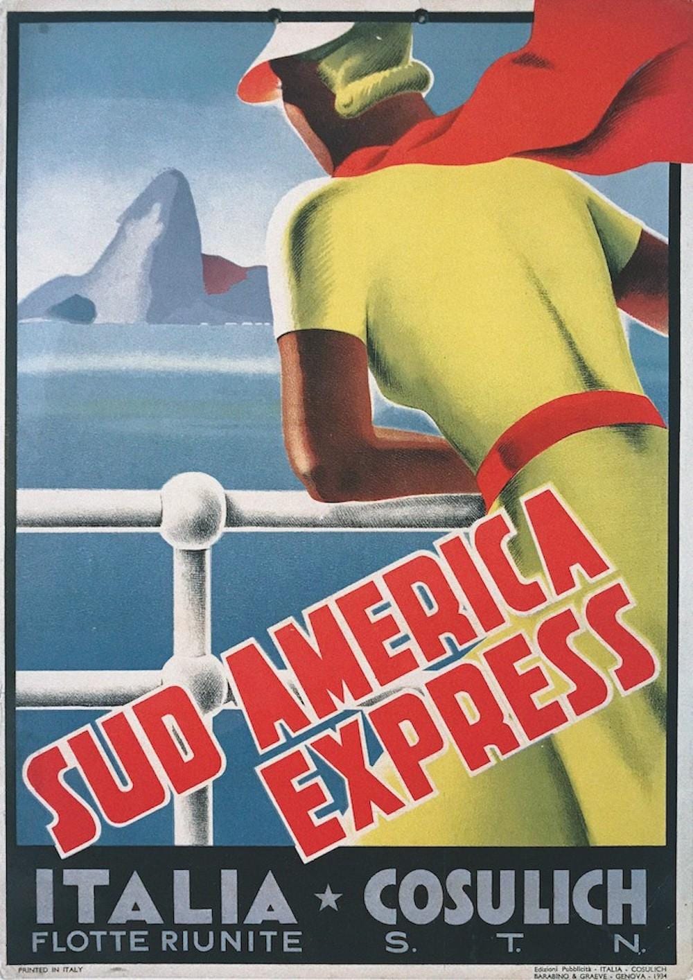 Filippo Romoli comparable auction result: filippo romoli 1901 1969 sud america express italia flotte riunite cosulich s t n