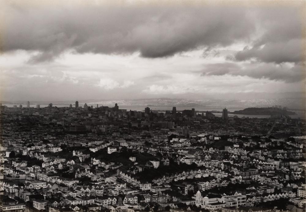 Pirkle Jones comparable auction result: pirkle jones view of san francisco in the rain 1952