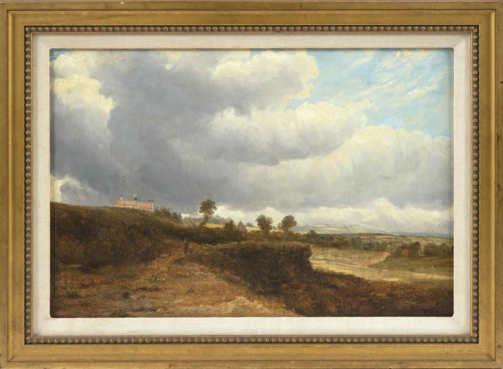 James Francis Williams comparable auction result: james francis williams scotland 1785 1846 moorland landscape oil on canvas 14 x 21 framed 18 x 25