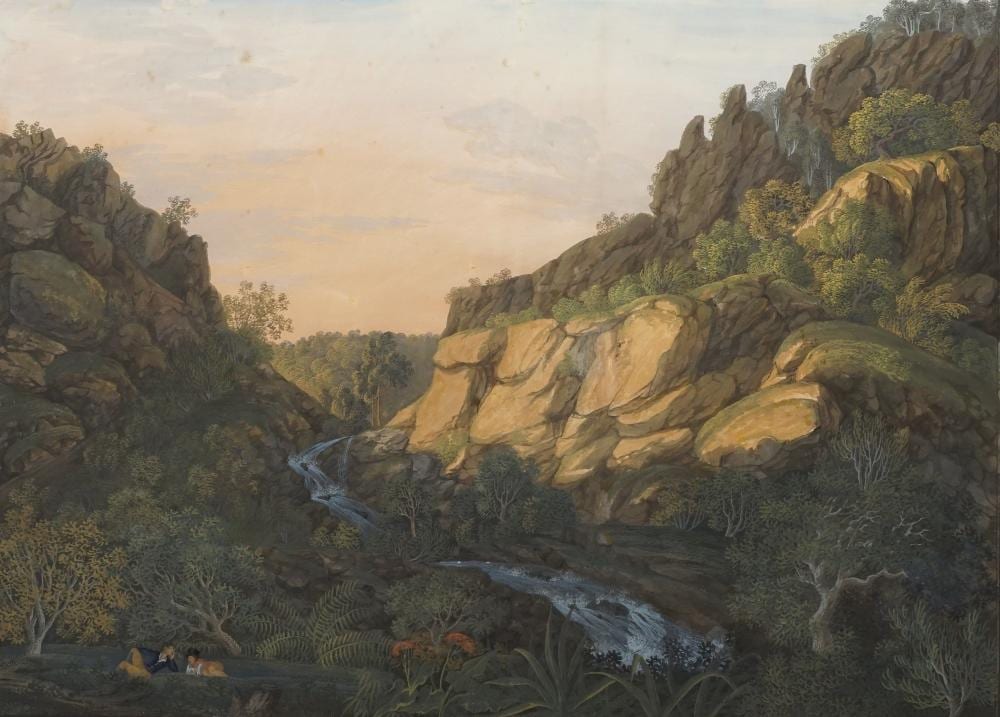 Anton Radl comparable auction result: anton radl der wasserfall bei dem stuffenberge auf dem unterharz