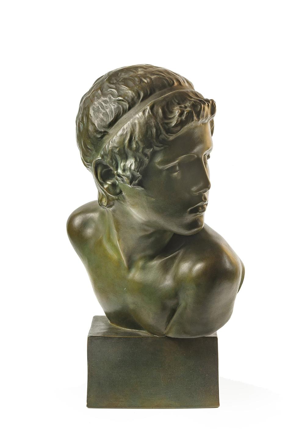 Constant Ambroise Roux comparable auction result: constant roux 1865 1929 bust of young achilles