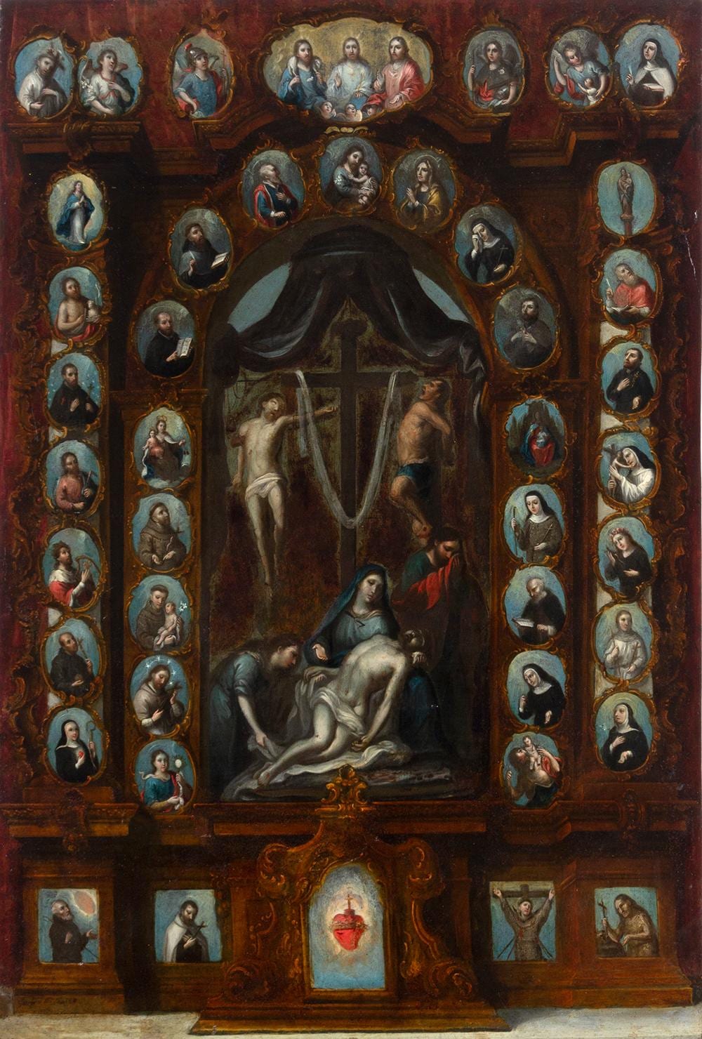 José de Alcíbar comparable auction result: jos de alc bar mexico city around 1730 1803 altar of the virgin of mercy
