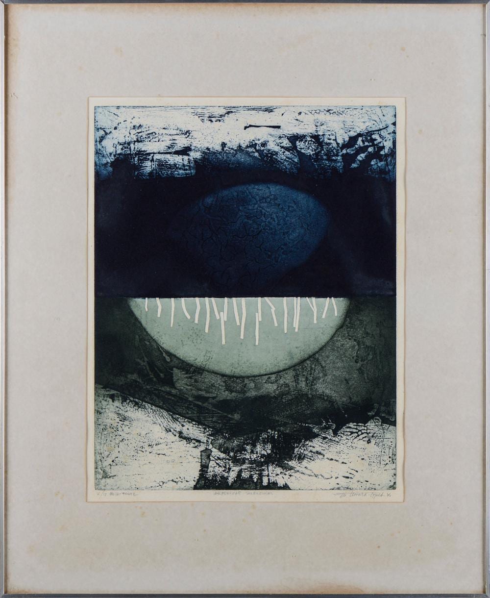 Gil Teixeira Lopes comparable auction result: gil teixeira lopes gravura s papel 50 x 39 cm