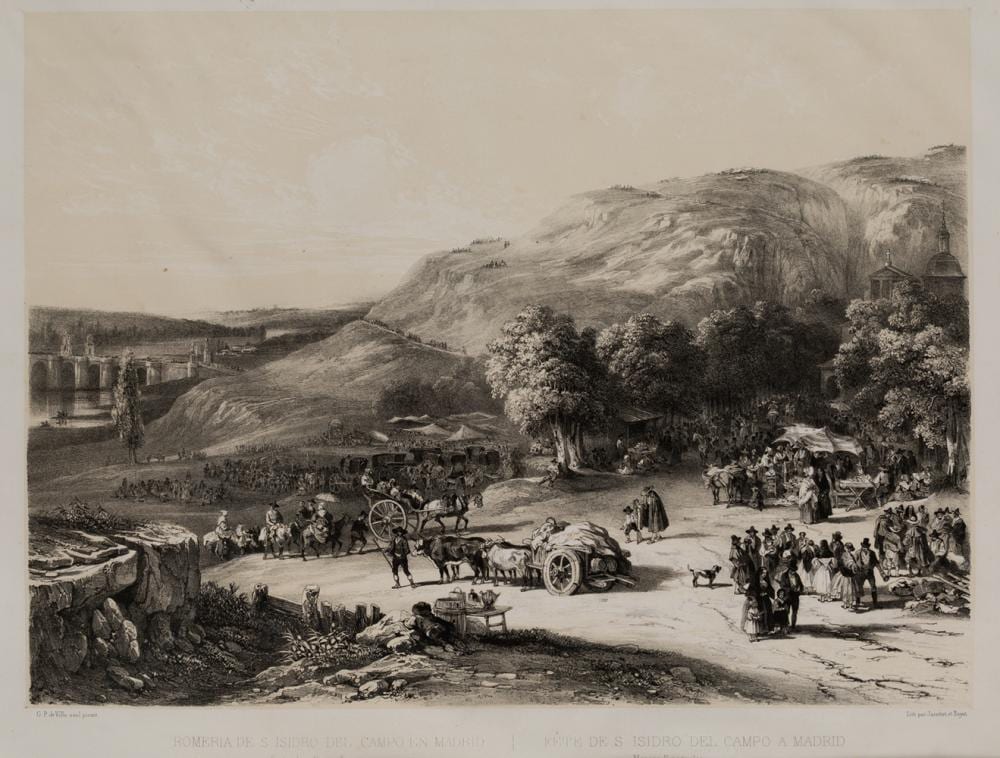 Jenaro Perez Villaamil comparable auction result: jenaro perez villaamil 1807 1854 romer a san isidro st isidore s pilgrimage