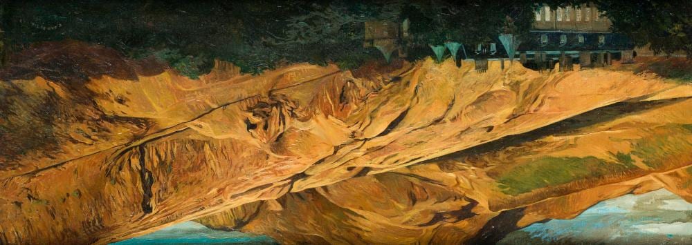 Clara Gangutia comparable auction result: clara gangutia 1952 desde la casa de roberto latorre 1990